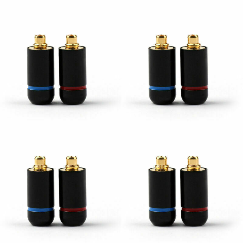 4Set Earphone DIY Pin Connector Plug For MMCX UE900 SE535 SE215 W10 20 30 Blk A2