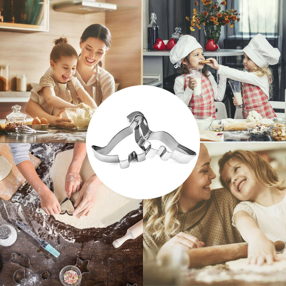 4Pcs/set Dinosaur Shape Cookies Cake Mould Mold Cookie Cutter Baking Mold Tools
