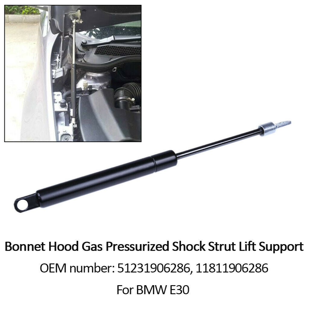 Black Easy Install 1x Bonnet Hood Lift Supports Shocks For  E30 1982-1994