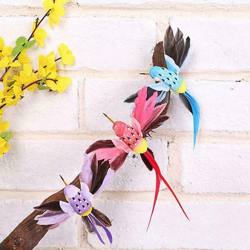 12pcs Simulation Birds Artificial Feather Foam Doves Wedding Valentines Day