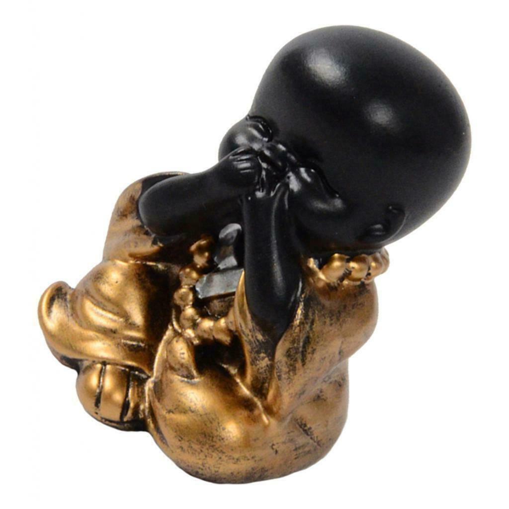 1 Packs Handmade Baby Buddha Decor Indoor Home Office Desktop Ornament 4
