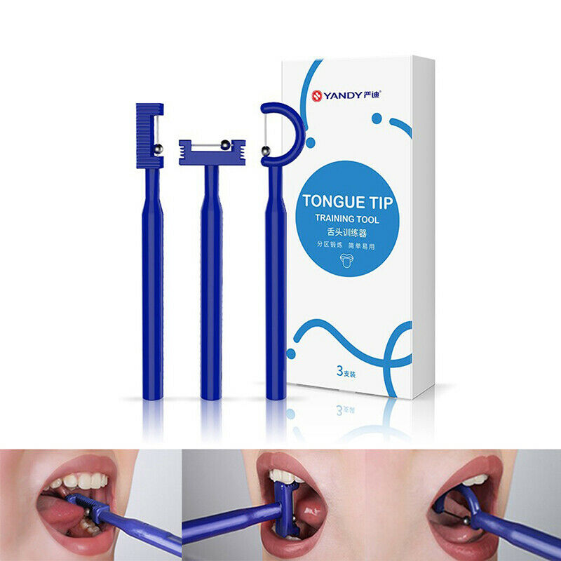 3Pcs Tongue Tip Lateralization Elevation Exercise Oral Muscle Training ToolsBDA