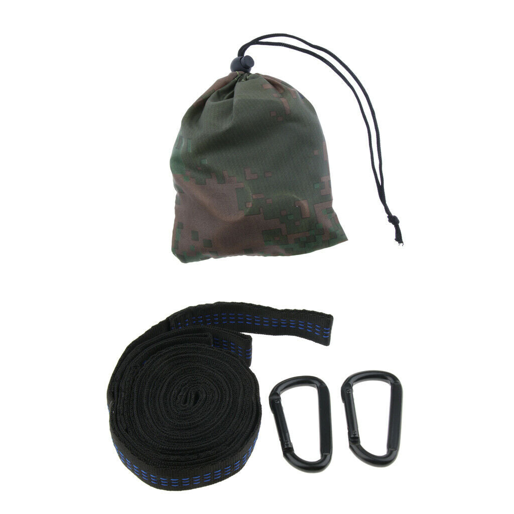 Hammock Hanging Straps Set 2 X Straps With 2 X Carabiners