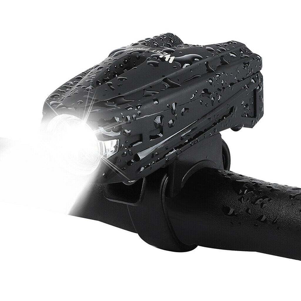 Waterproof Bike Front Light Cycling Handlebar USB Lamp Torch Flashlight