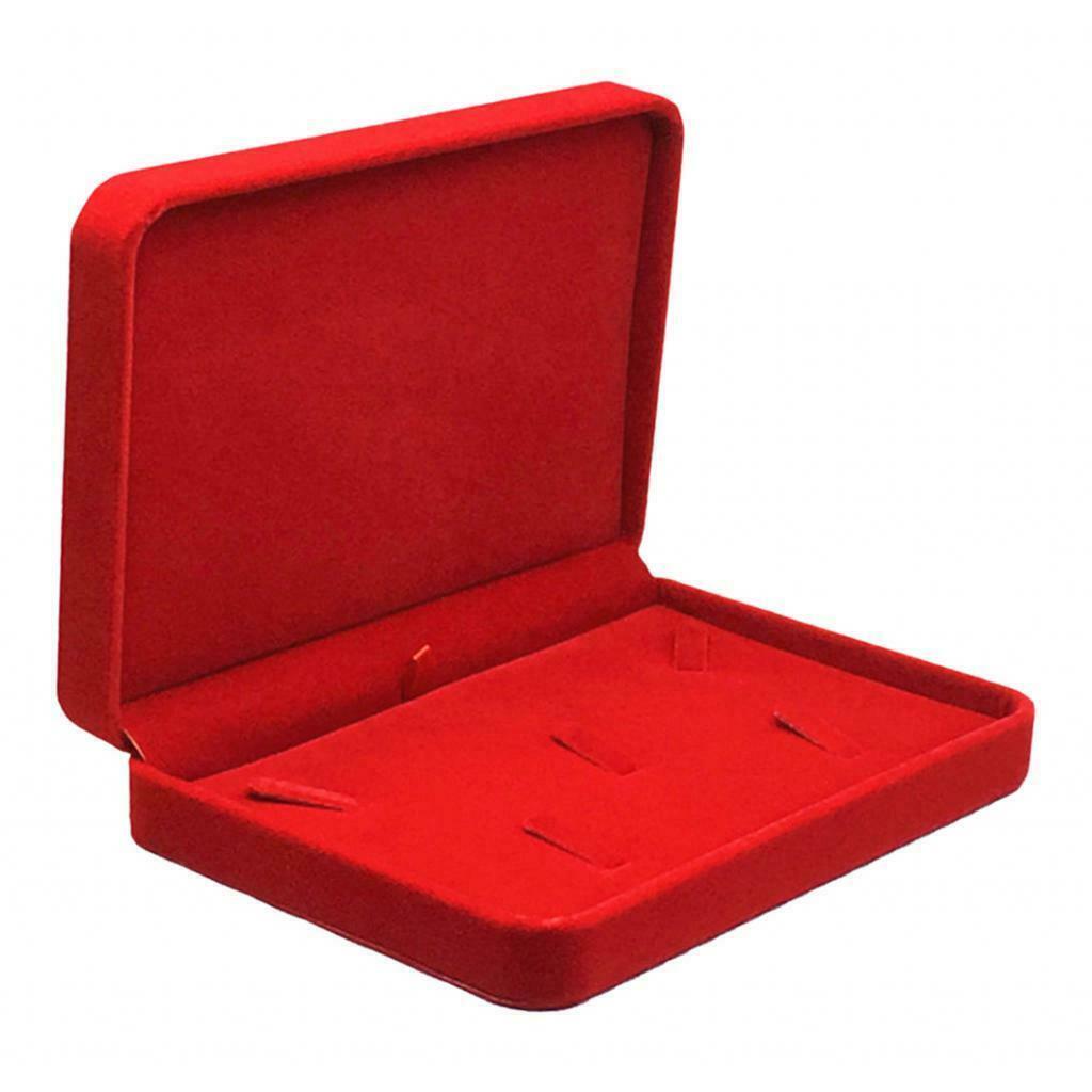 2Set Fashion Soft Velvet Jewelry Jewelry Set Box Necklace Storage Organizer