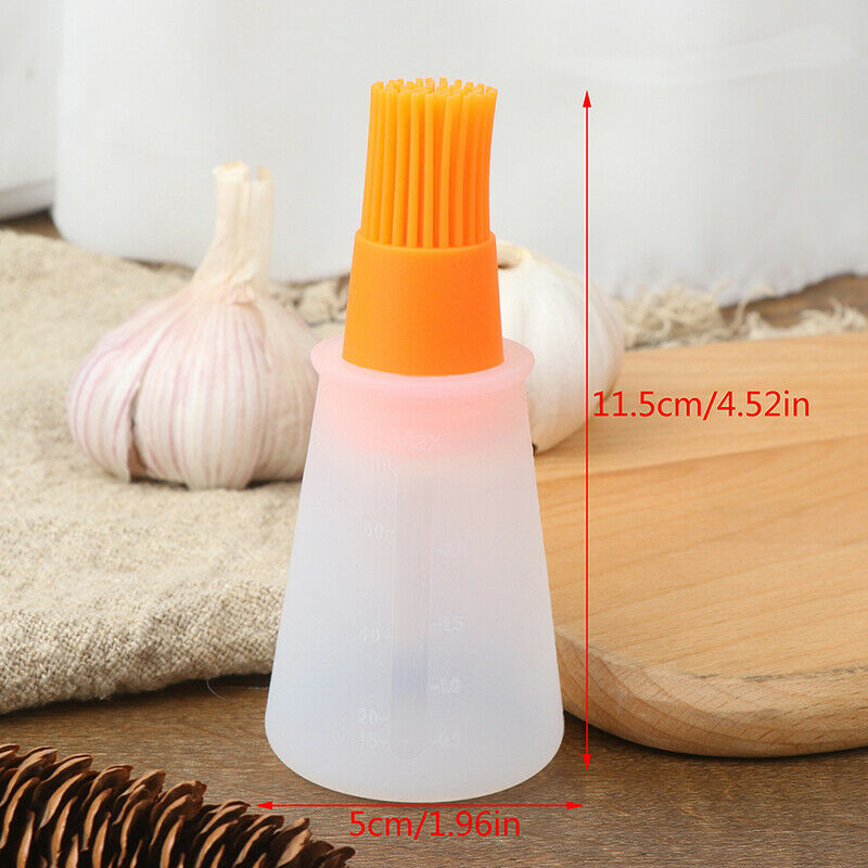 Silicone Oil Bottle with Brush Grill Liquid Oil Pastry Kitchen Baking BBQ.l8