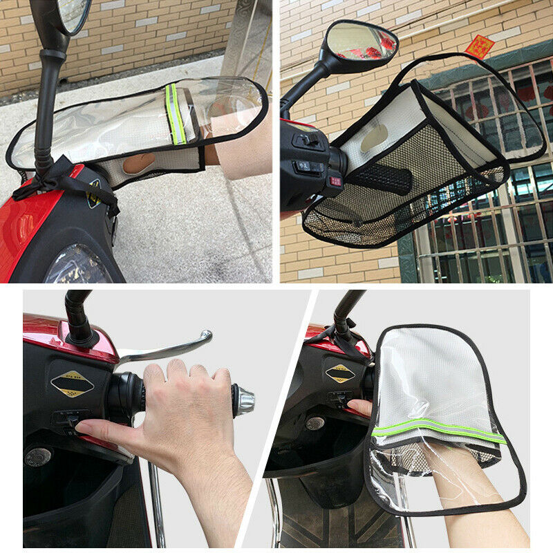 Motorcycle Scooter Riding Handlebar Sun Protection Gloves Sunshade Wind Proof