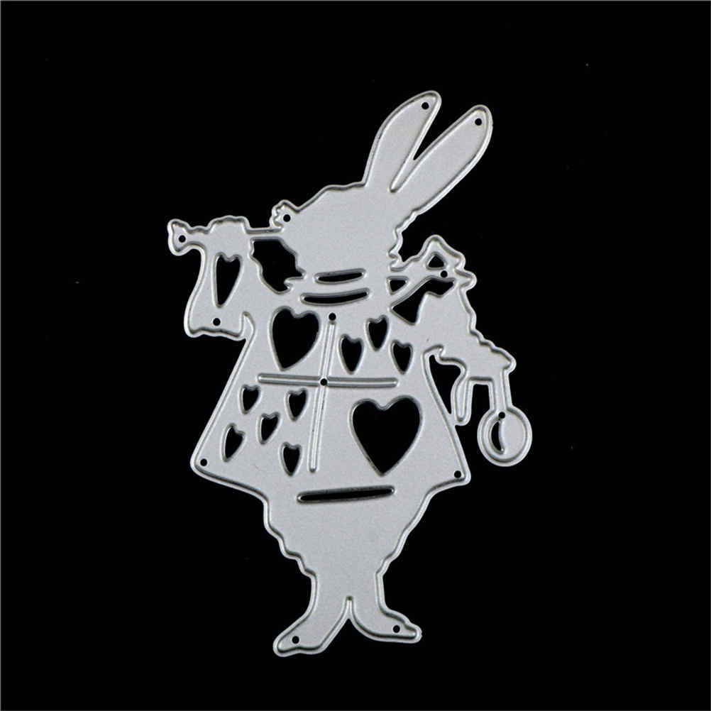 Alice Wonderland White Rabbit Metal CuttingDies Stencil DIY AlbumDeco Craf.l8