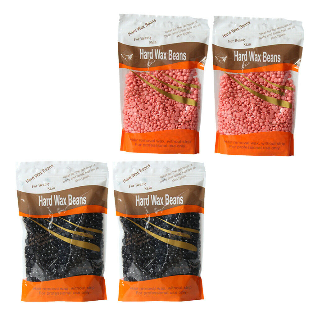 4pcs Depilatory Hot Hard Wax Beans Beads Pellet Effective Hair Removal