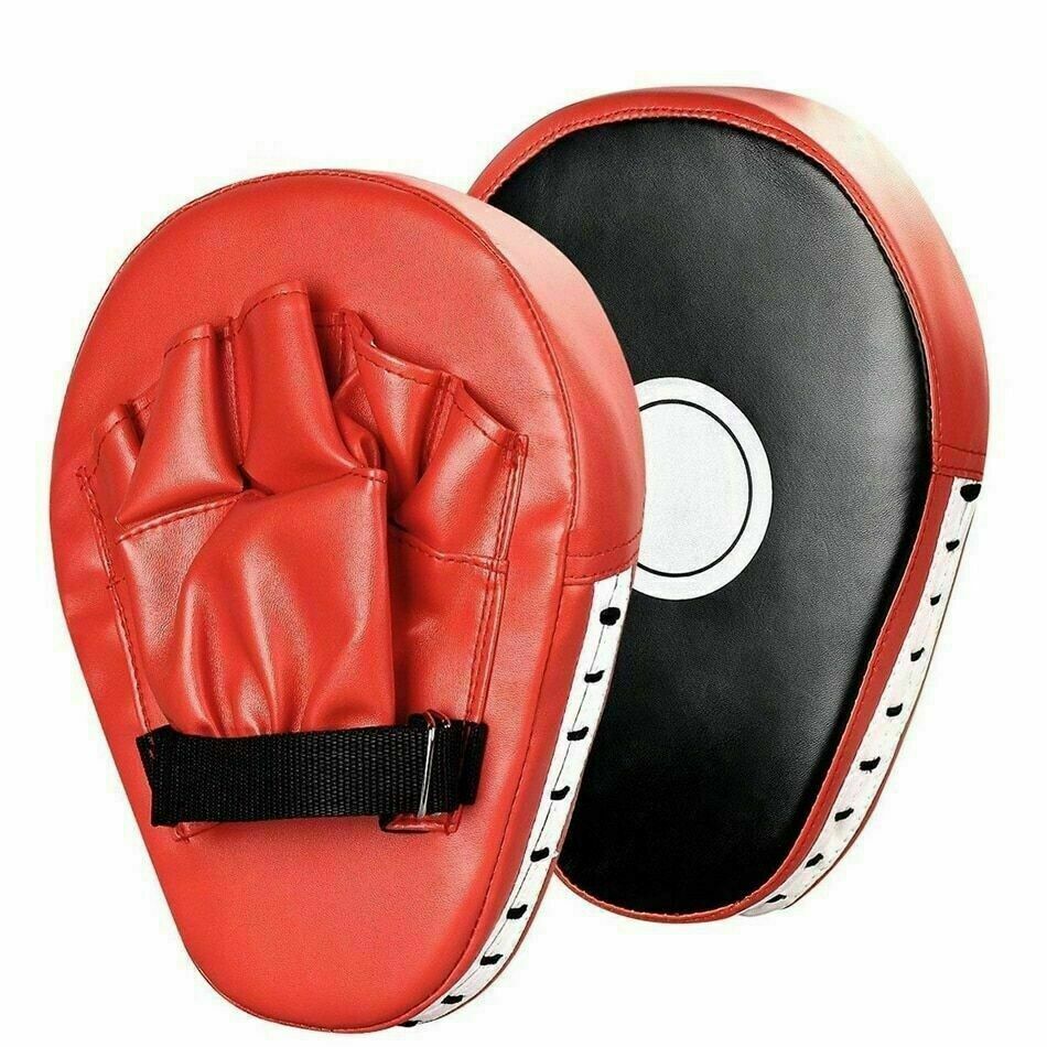 Boxing Punching Focus Pad Hook & Jab Mitts gloves MMA Thai Kick gear target USA