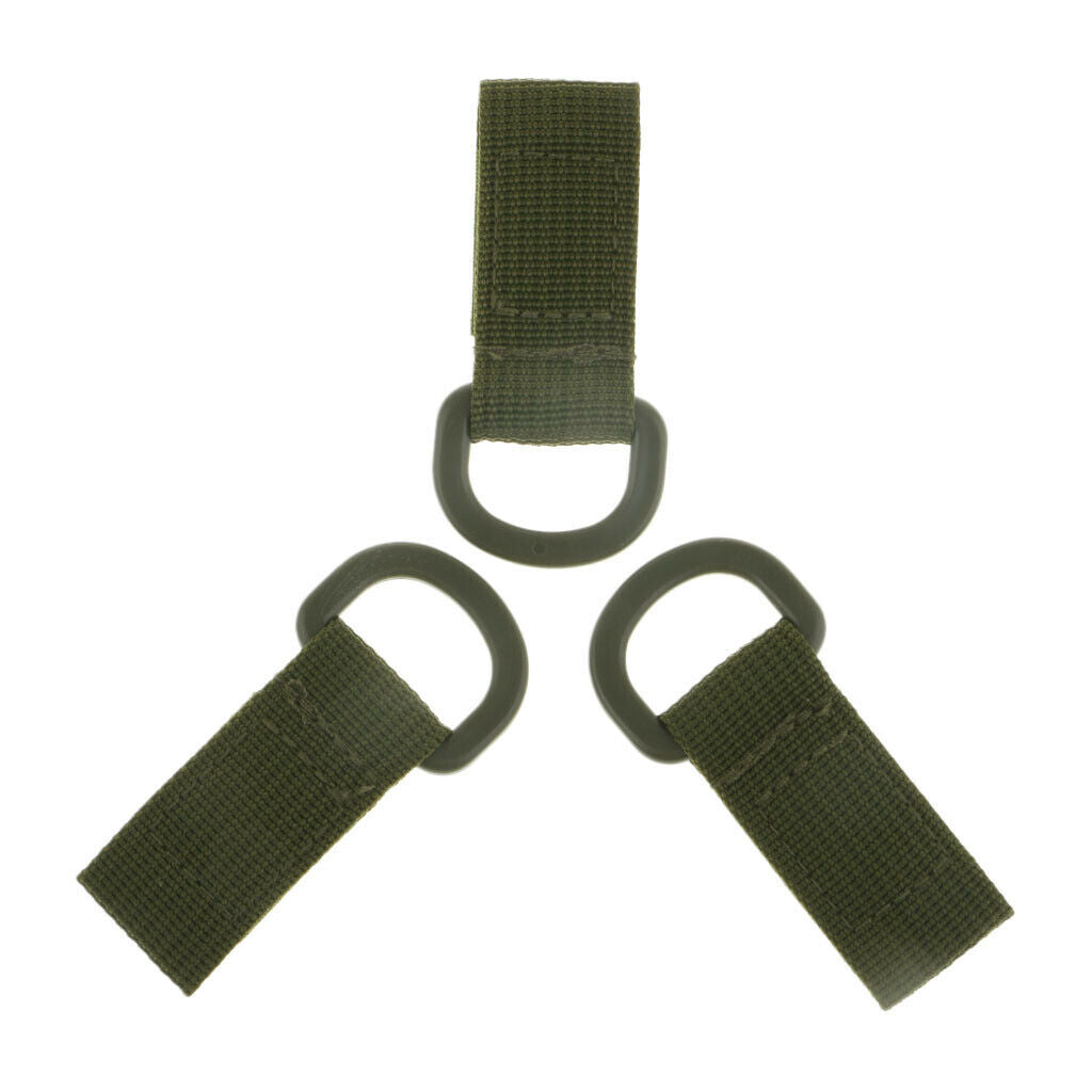 6pcs Nylon Molle Webbing Hanger Hook, Carabiner Water Bottle Buckle Holder for