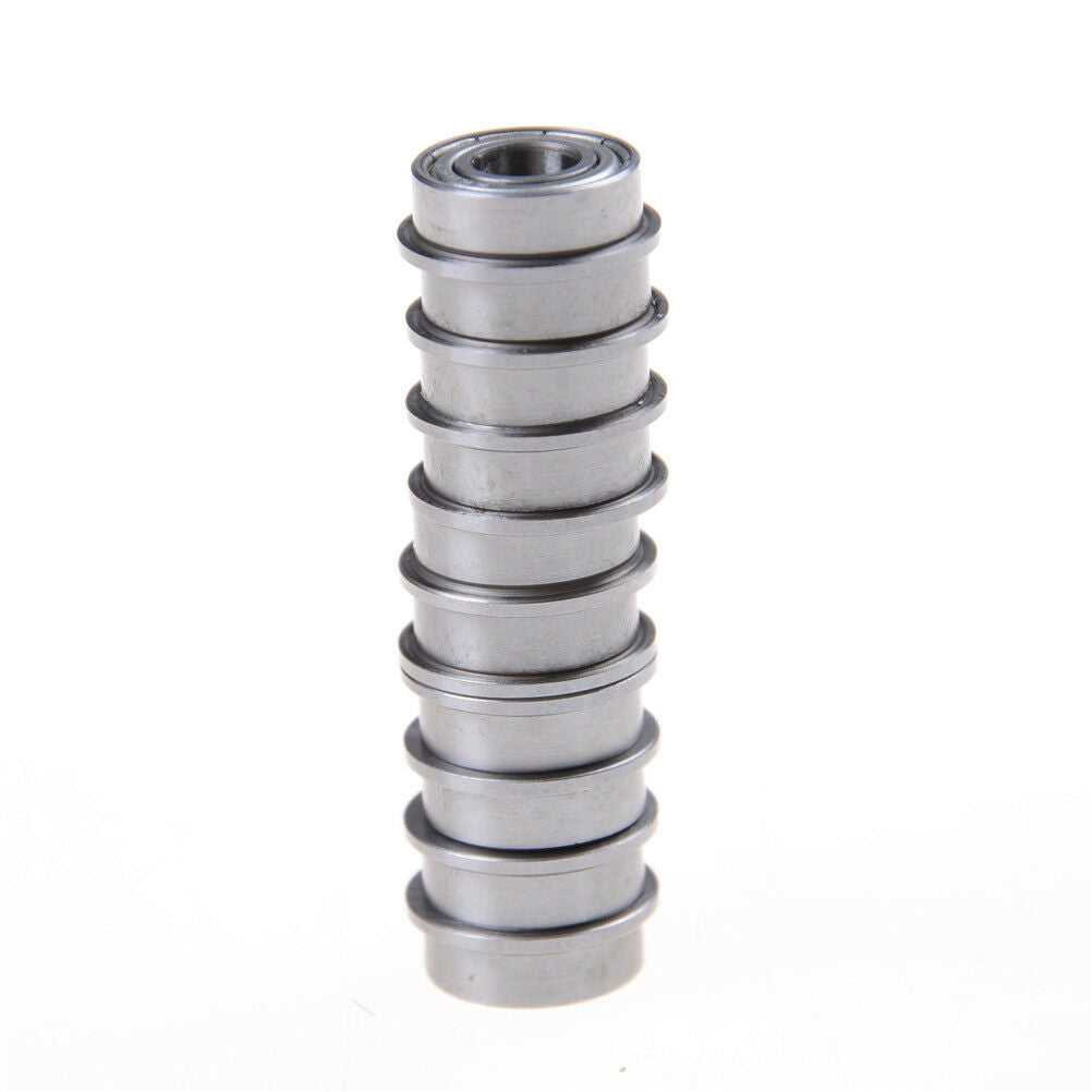 10pcs F686 F686ZZ Mini Metal Double Shielded Flanged Ball Bearings 6*13*5mm M4DD