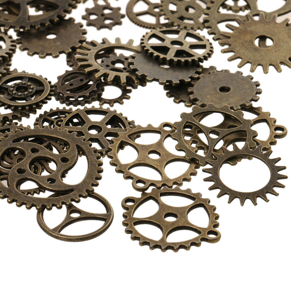 Steampunk Gear Charms Clock Watch Wheel Gear Parts DIY Jewelry Findings