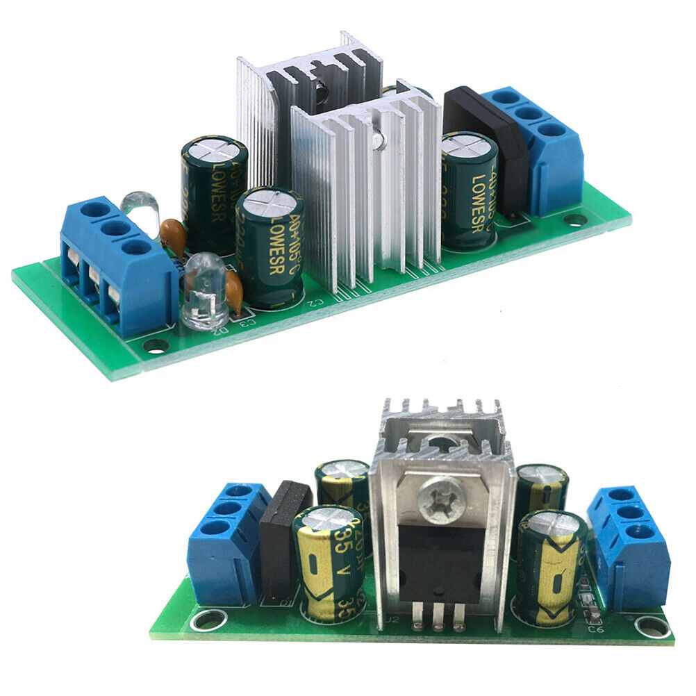 LM7815 + LM7915 ±15V dual voltage regulator rectifier bridge power supply mY1