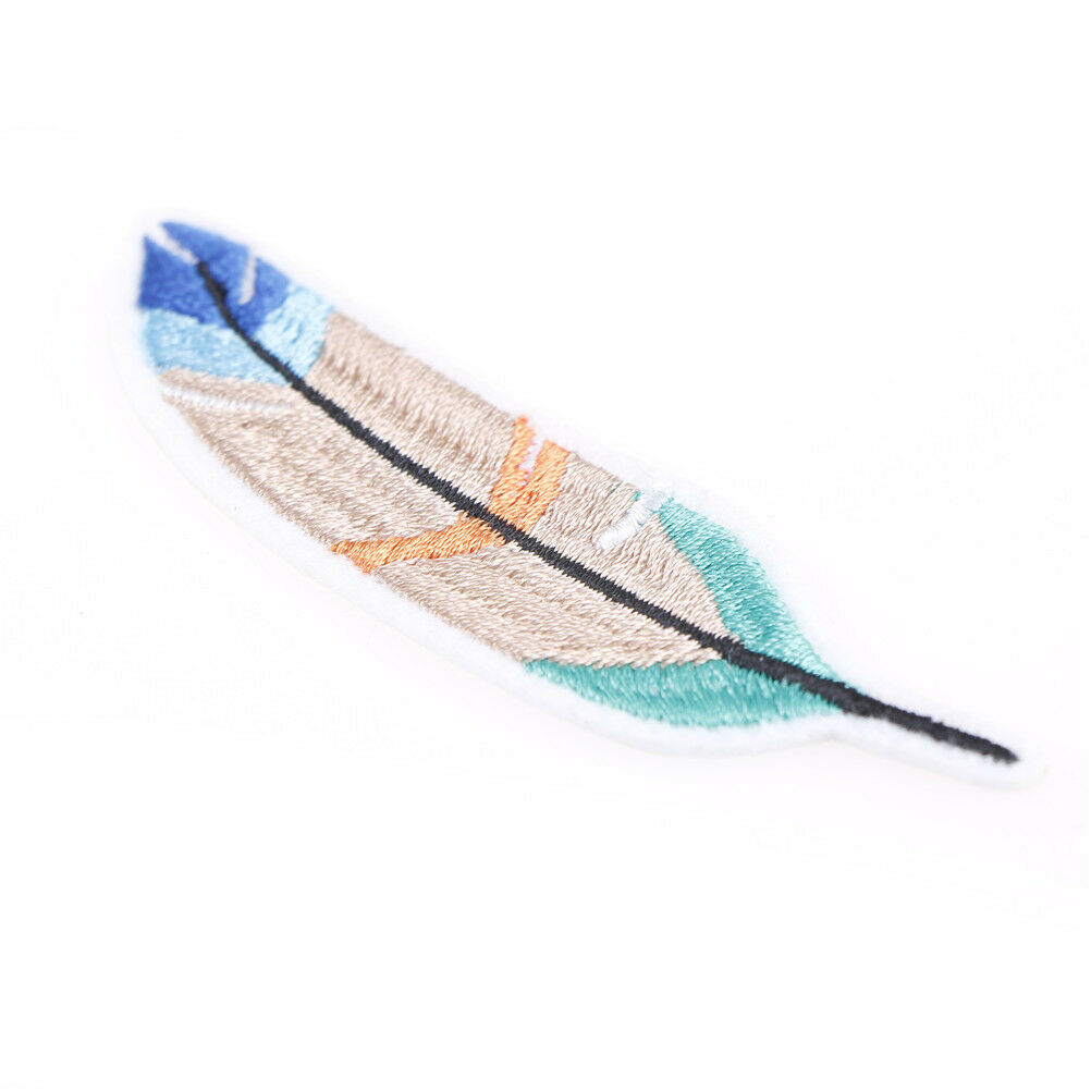 feather embroidered clothing patch sewing on applique for clothes badgeapp.l8