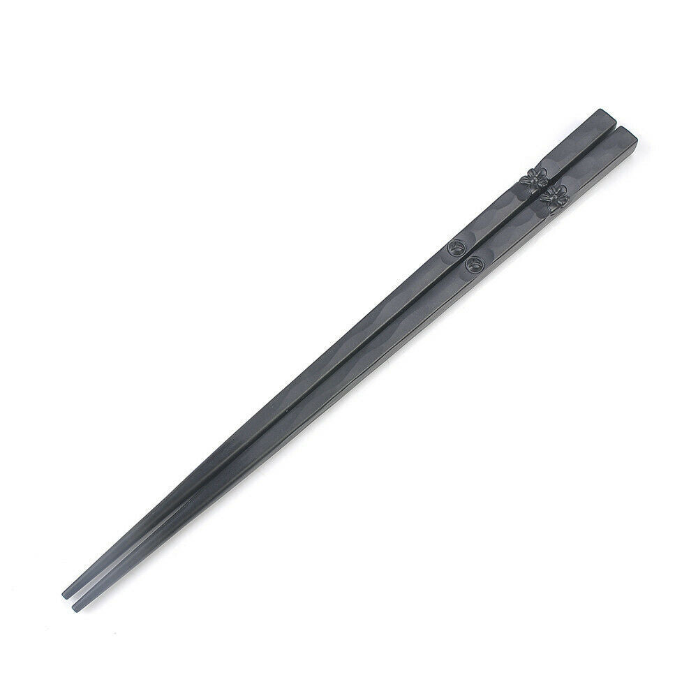 1 Pair Japanese Chopsticks Metal Non-Slip Sushi Chop Sticks Chinese Food Gift ~~
