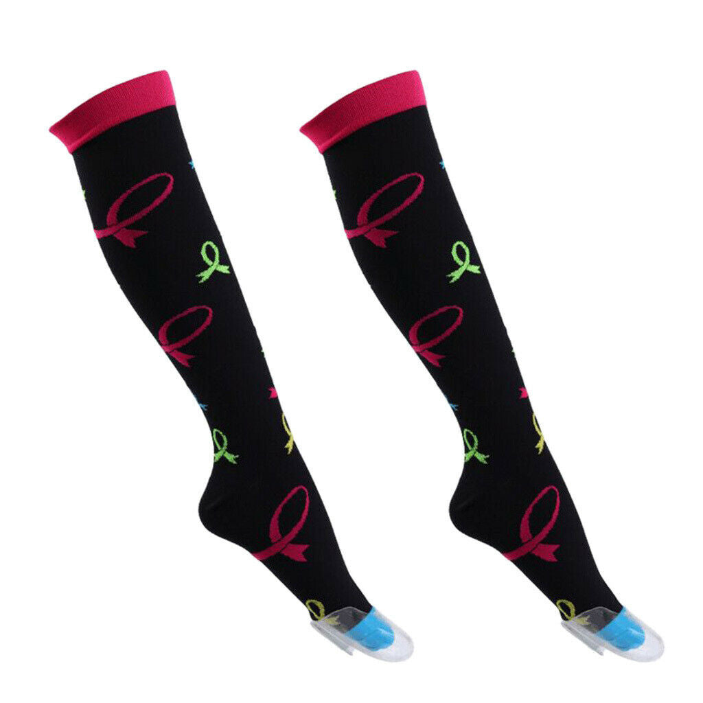 Unisex Compression Socks Long Calf Sleeves Knee-High Sports Stockings S M