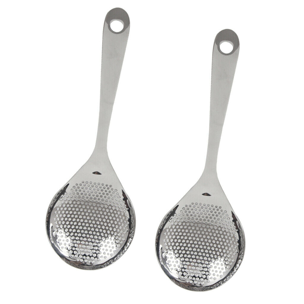 2 X Thicken Stainless Steel Griddle Strainer