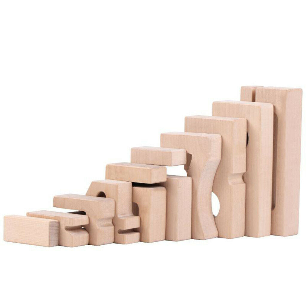 Wooden Educational Building Blocks 1-10 Math Number Block Stacking Toys