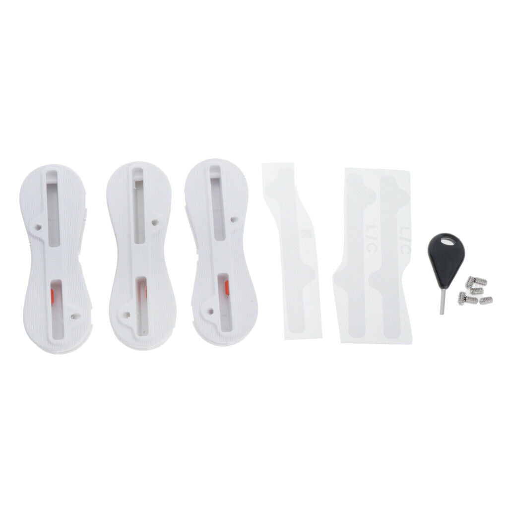 3 Pack Fin Box 9 Degree   Mounting Base Box Adapter with 6 Screws Fin Key