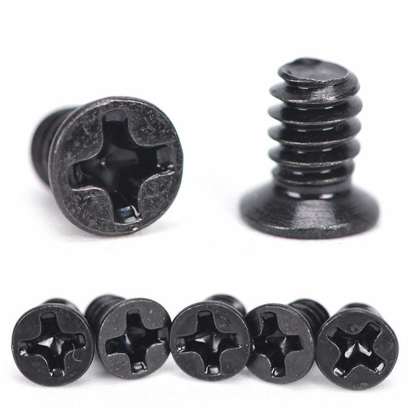 100pcs M3.5x6mm Black Screw Hard Drive HDD Tray Computer Chassis Hard Disk