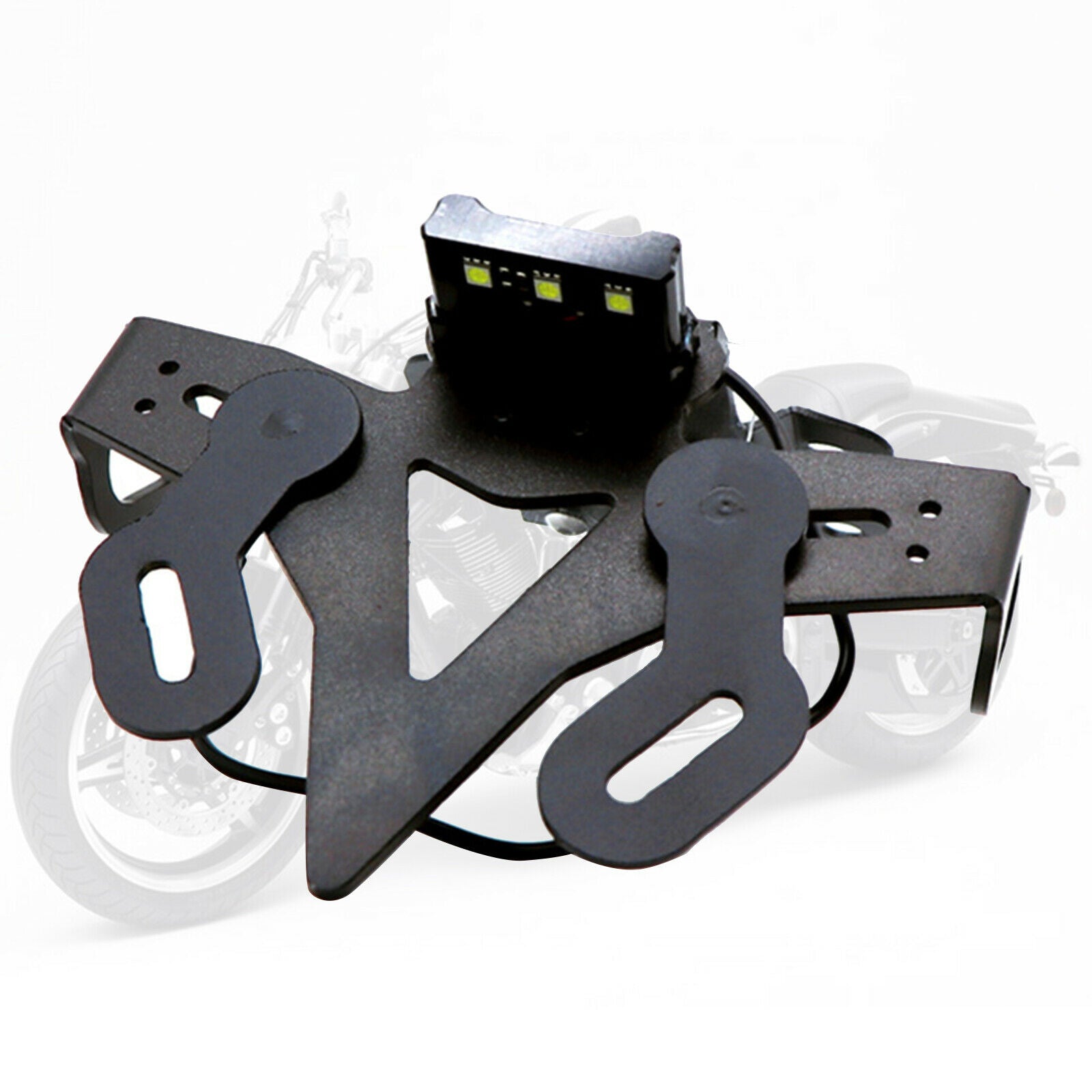 Motorcycle Rear License Plate Holder w/ LED Light Kit for YAMAHA MT 07 FZ07