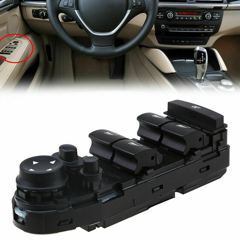 Fits BMW X5 X6 E70/71/72 07-14 Driver Side Car Power Window Control Switch Black