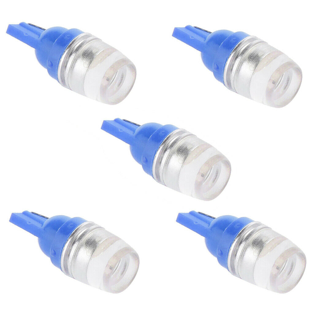 5pcs T10 Wedge High Power 1.5W Car LED Light Bulbs Xenon 192 168 194 Blue