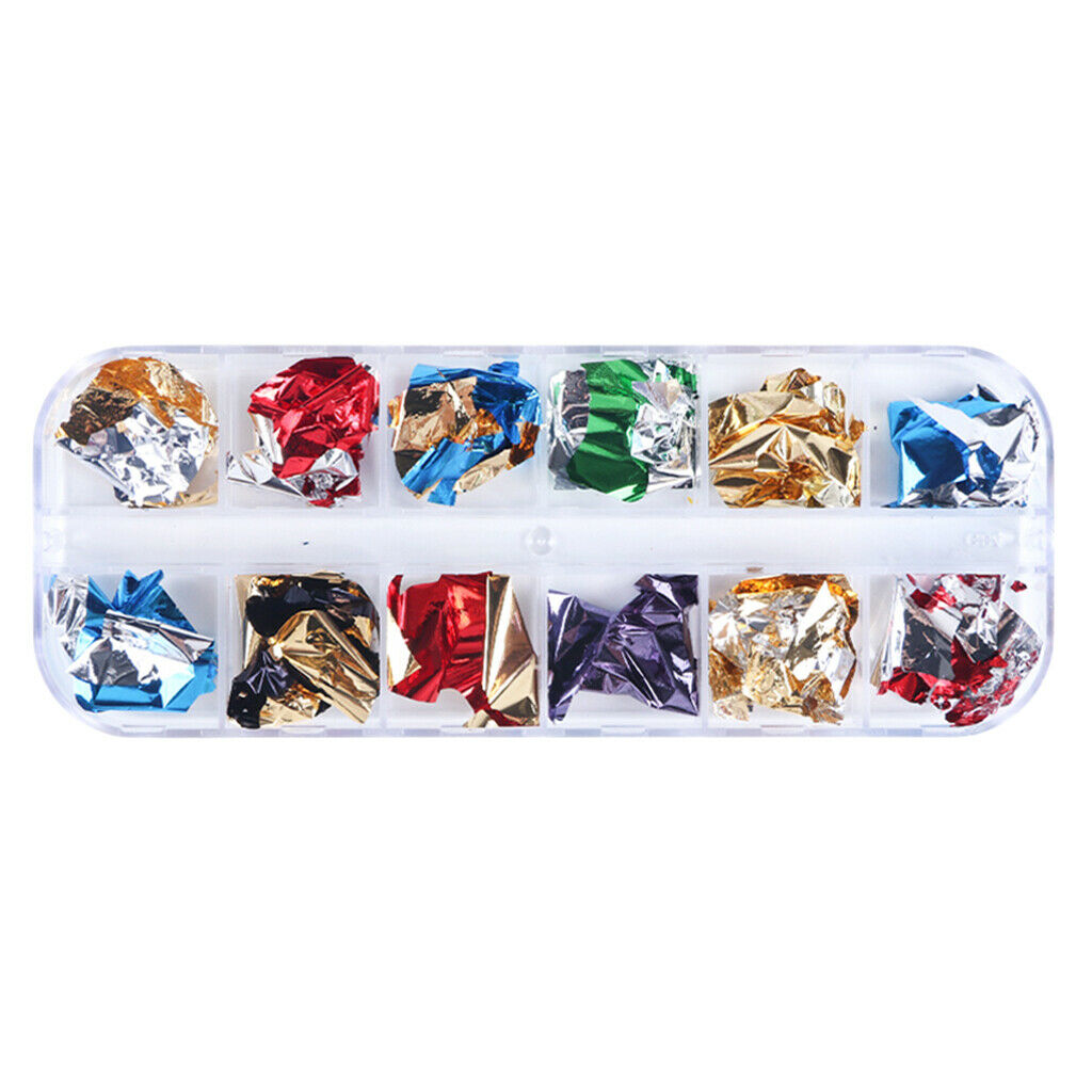 DIY Nail Paillettes Iridescent Colorful Manicure Nails Art Design Accessory