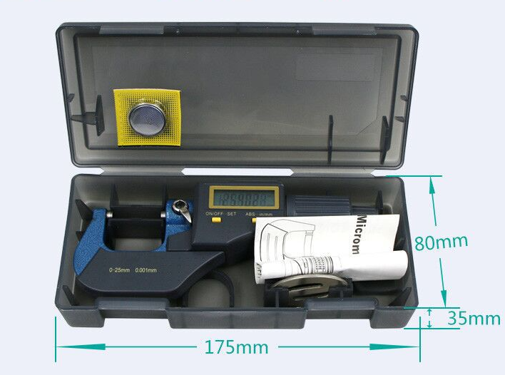 0-25 mm Digital Outside Micrometer 0.001 mm Electronic Micrometers Caliper Gauge