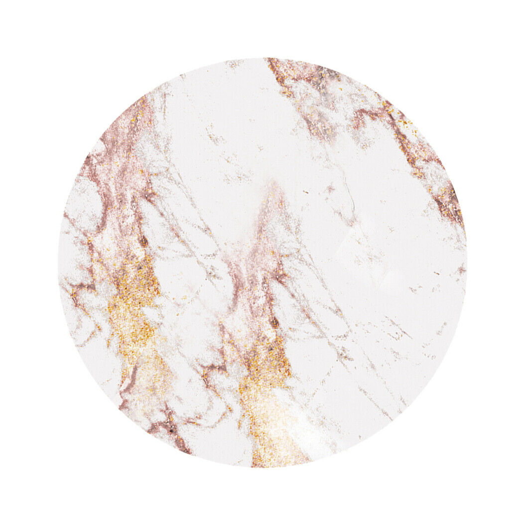 2  pcs Modern Marble Pattern Table Cloth Large Round Elastic Edge Fitted Vinyl