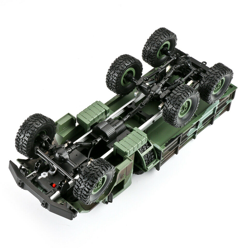 RC Military Truck, 1:16 Scale Remote Control Army Car 6WD 2.4G Vehicle Crawler