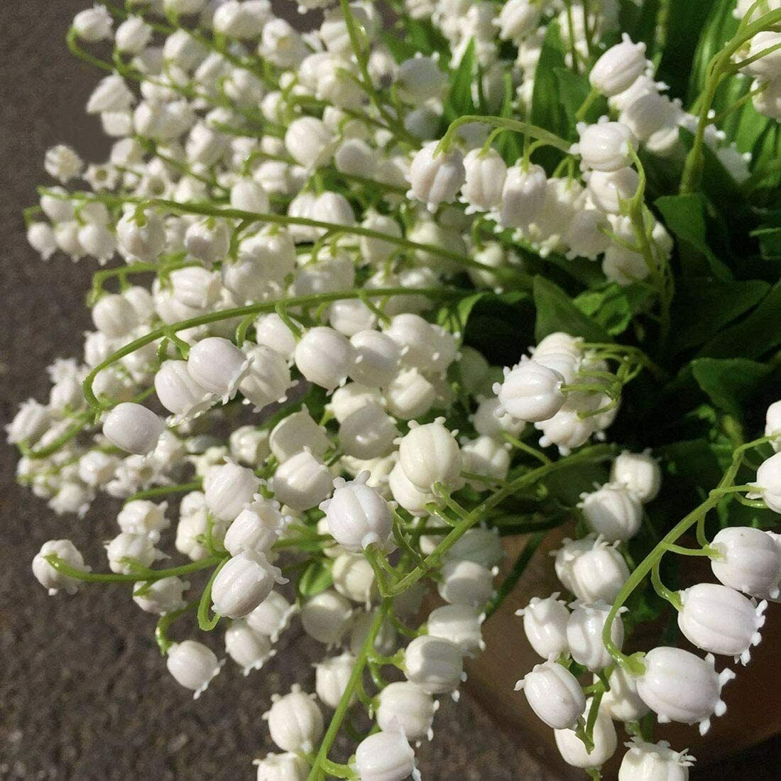 10 Pcs Lily of The Valley Artificial Flowers Wind Chime Orchid Wedding Flowers