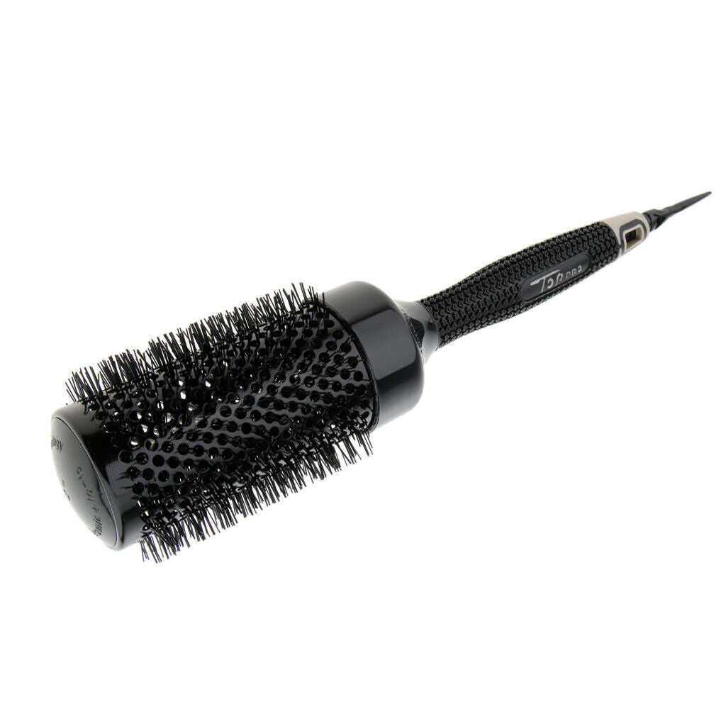 Black roller brushes round comb for curly hair styling set tip