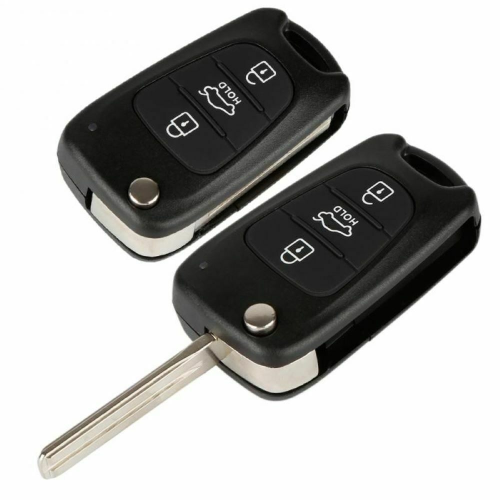3 Button Flip Car Remote Key Shell Cover Fob Case For KIA Rondo Sportage Soul
