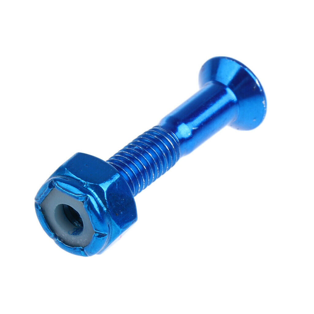 16x Replacement Skateboard Truck Hardware Set Longboard Screws Bolts Blue+Purple