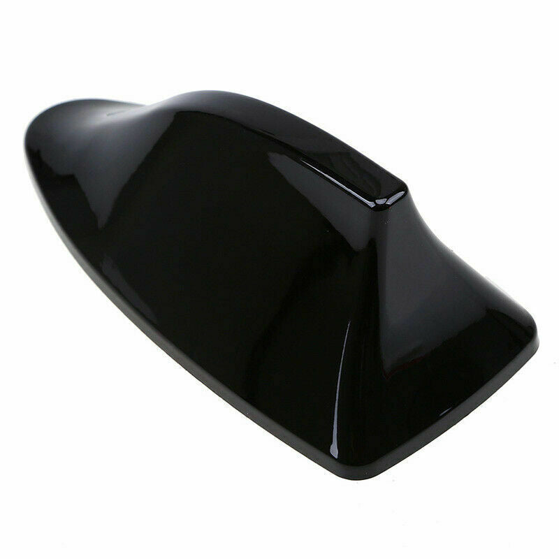 Black Car Top Roof Shark Fin decor Aerial Radio AM/FM Signal Antenna Cover Trim