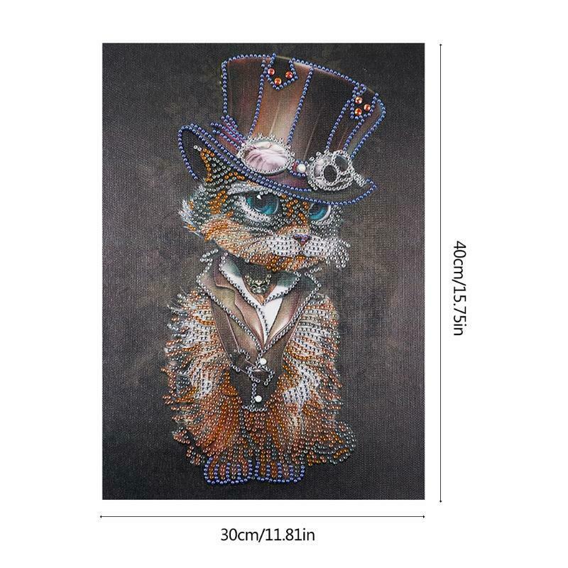 Cat 5D Special Diamond Painting Embroidery Rhinestone Crystal Cross Stitch DIY