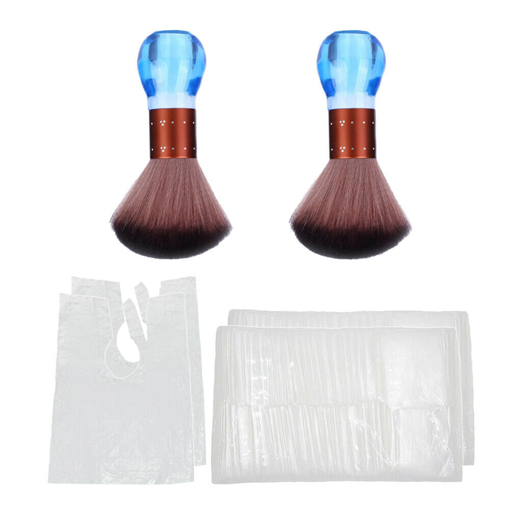 200x Disposable Hair Cutting Gowns Salon Barber w/ Neck Brush Sweep 60x80cm