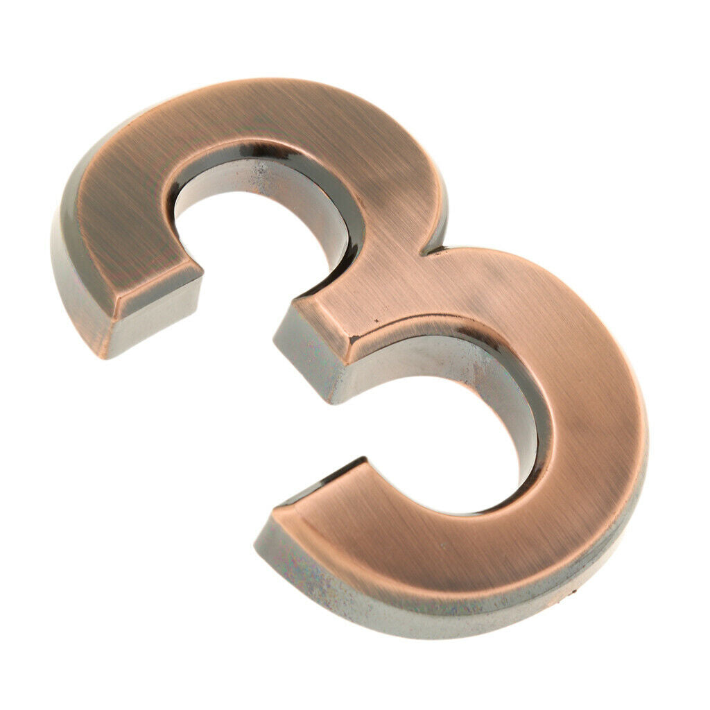 Door Plaque Digit 3 Letter Door Number Electroplating Number Of Floors