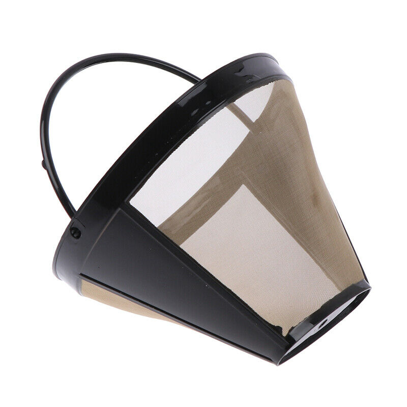 Multifunction Washable Handle Coffee Filter Reusable Coffee Filter Cone-Style