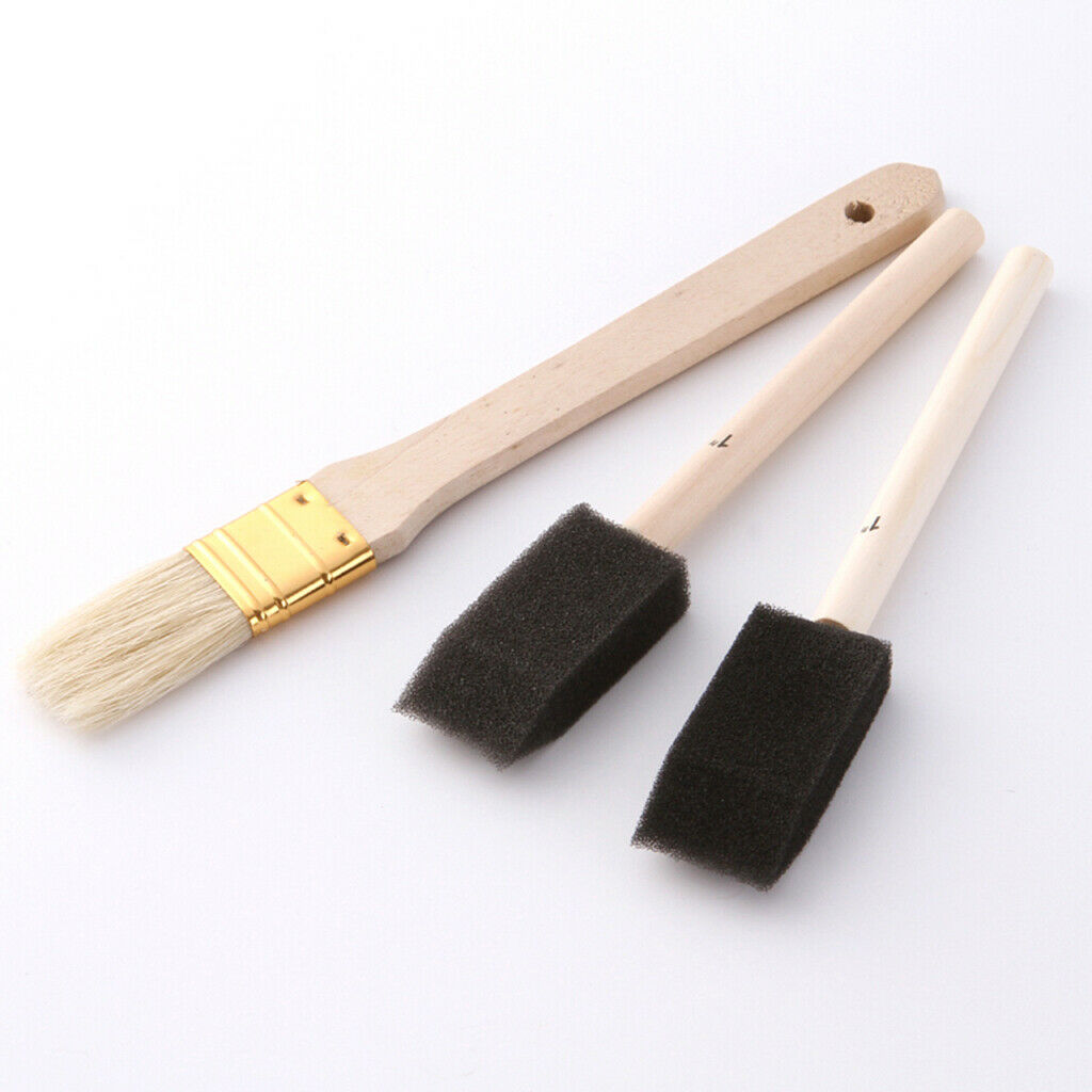 25x Artists Paint Brushes Set Foam Dabber Brushes for Fine Art & Craft Works