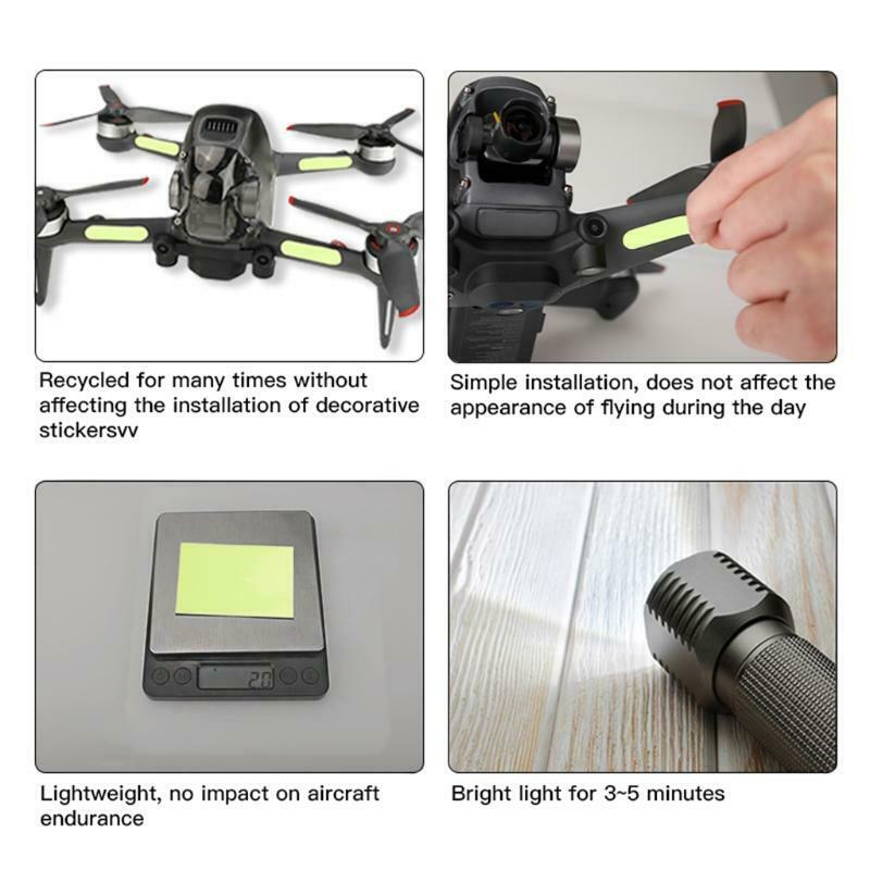 Drone Luminous Stickers Combo Night Flight Fluorescent Decals For -DJI FPV