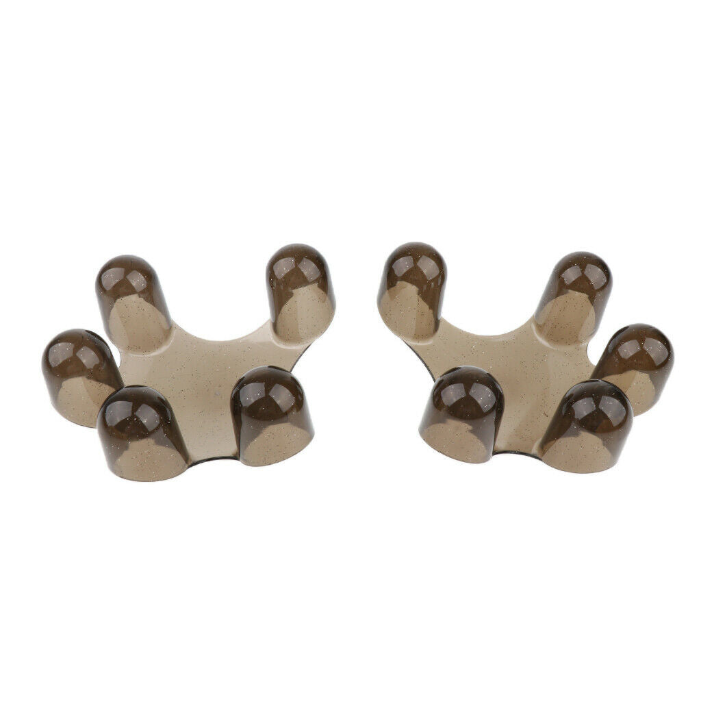 2 Pieces Palm Finger Shaped   Point Scalp Body Leg Arm Massage Tool