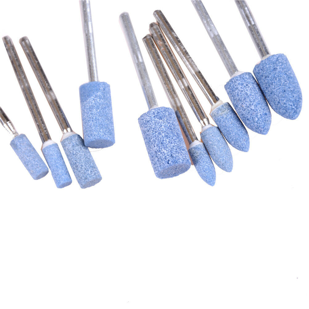 10X 4-10Mm Abrasive Mounted Stone Grinding Burr Wheel For Grinder Rotary Tool DD