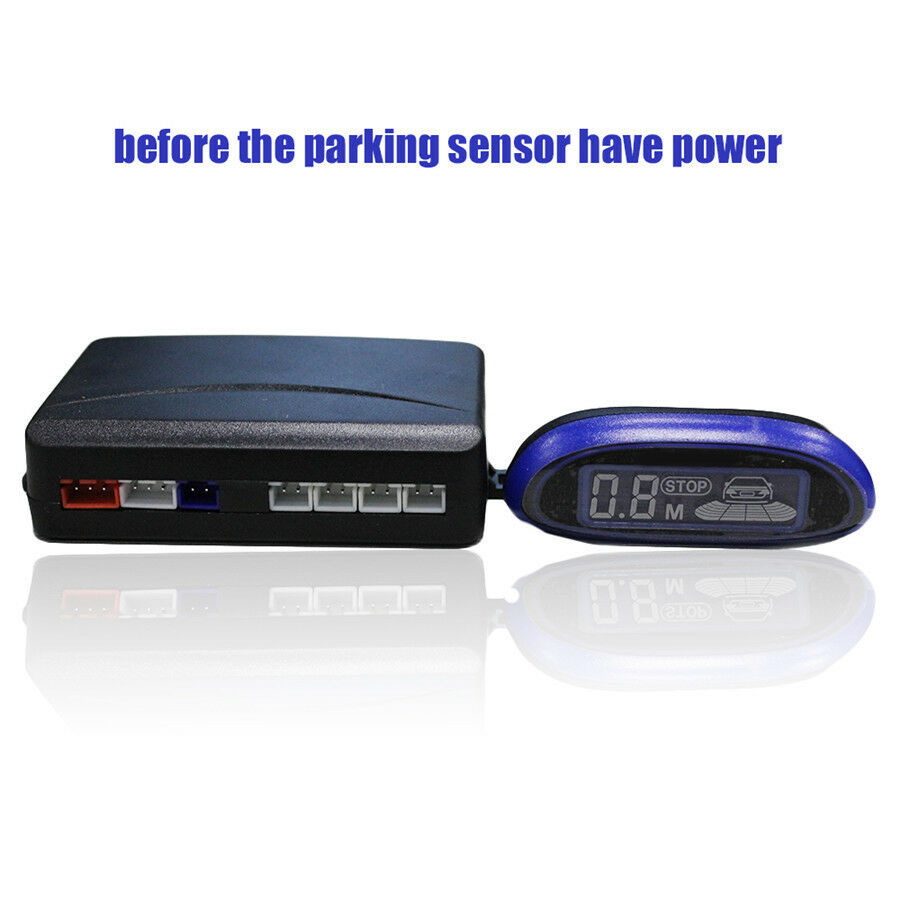 LED Display Human Voice Backup Radar Parking Sensor Monitor System Buzzer Alarm