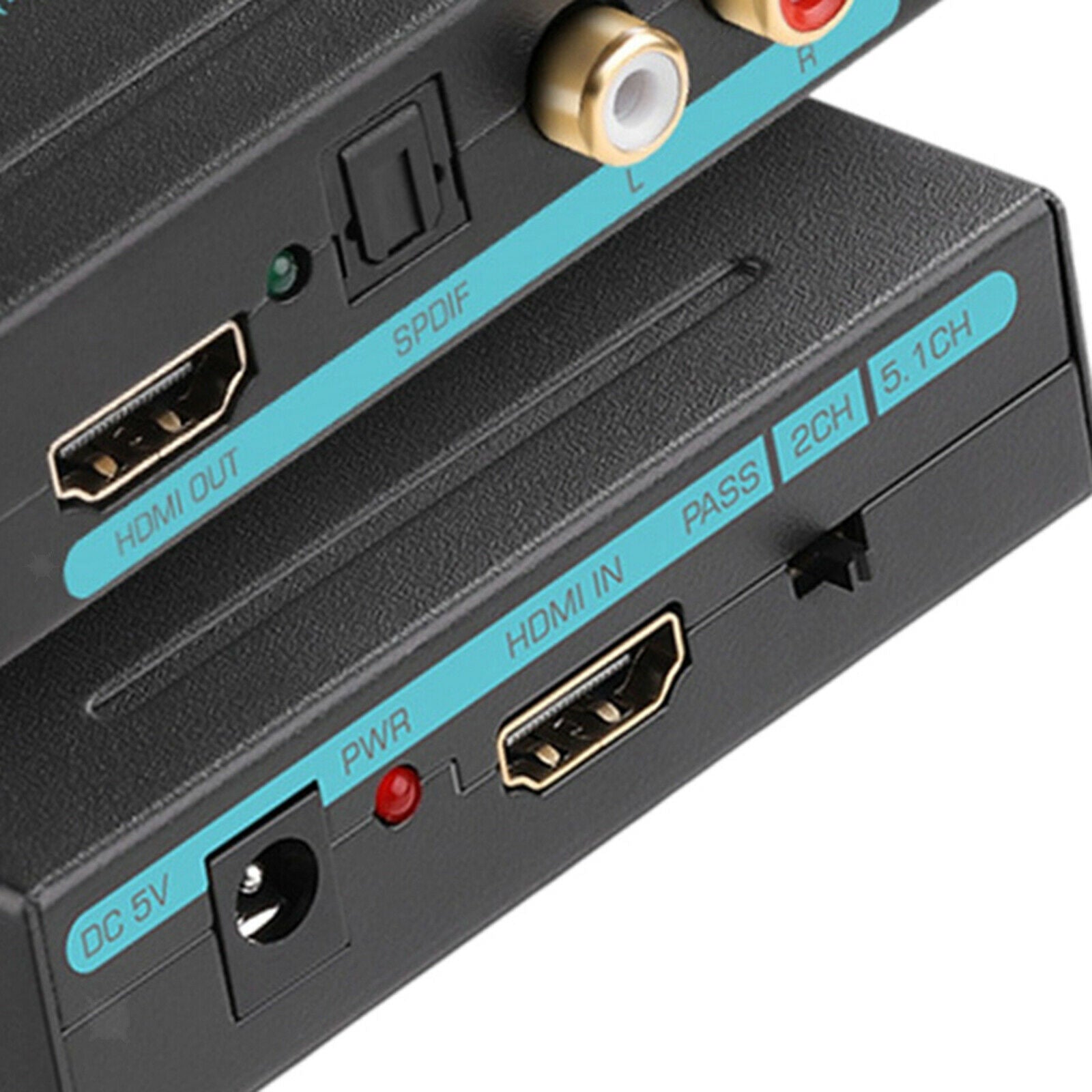 4K HDMI 2.0 Audio Extractor Splitter Converter 3 Audio Mode Wide Compatible