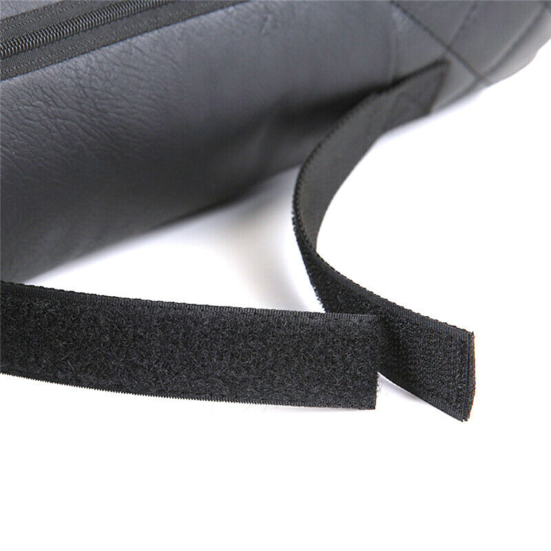 2X Car Rest Cushion Seat Neck Pillows Headrest Sports Style Universal PU Leather
