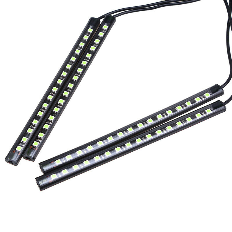 4 RGB-LED Glow Car Interior Lamp Under Dash Footwell Seats Inside Lighting