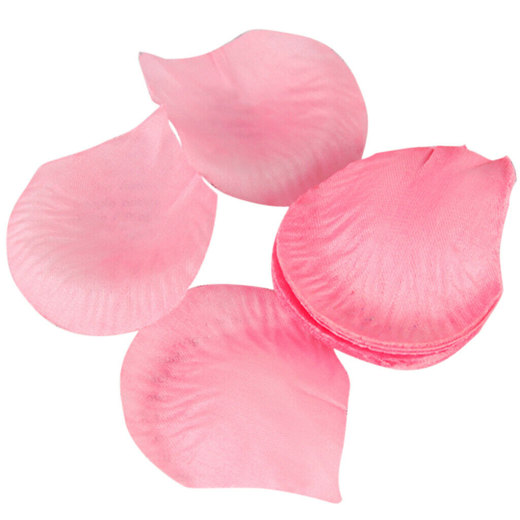 300pcs Silk Rose Petals Wedding Decoration Flowers - Pink